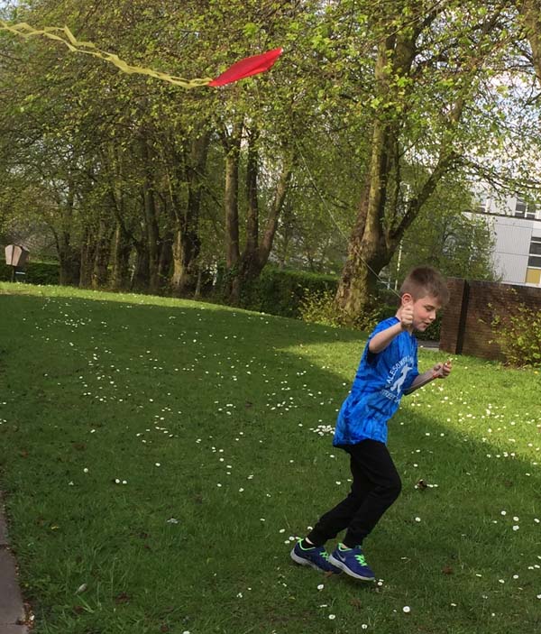 flying kite