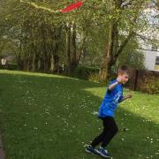 flying kite