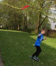 flying kite